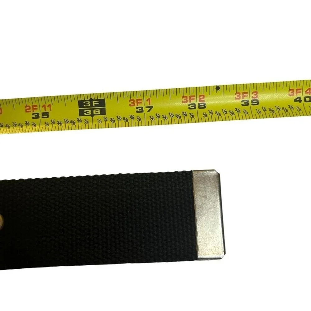 Black Belt Y2K Punk Scene Emo Star Studded Canvas Deadstock Double Grommet 39